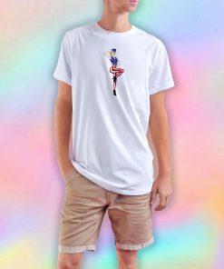 4th of July Girl Salute T Shirt