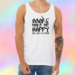 Books Make Me Happy Unisex Tank Top