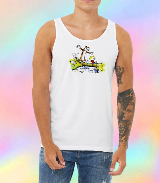 Calvin and Hobbes Cute Unisex Tank Top