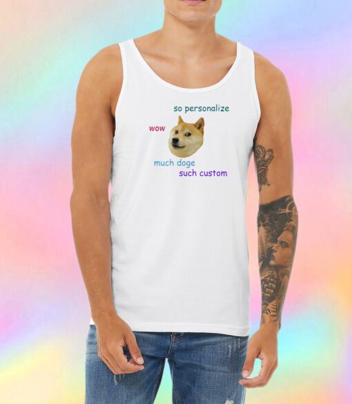 Doge Personalized Unisex Tank Top
