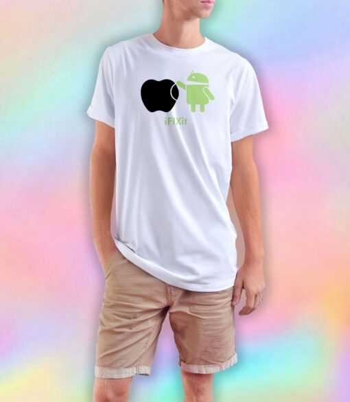 Droid ANDROID fix APPLE T Shirt