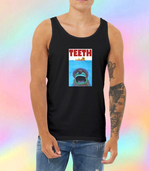 Funny Jaws Movie Teeth Unisex Tank Top