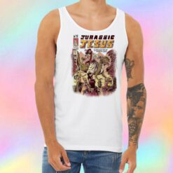 Funny Jurassic Jesus Unisex Tank Top