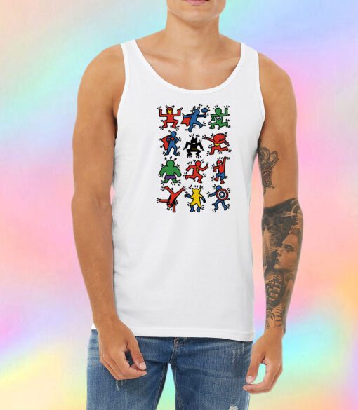 Funny Marvel All Superhero American Pop Art Unisex Tank Top