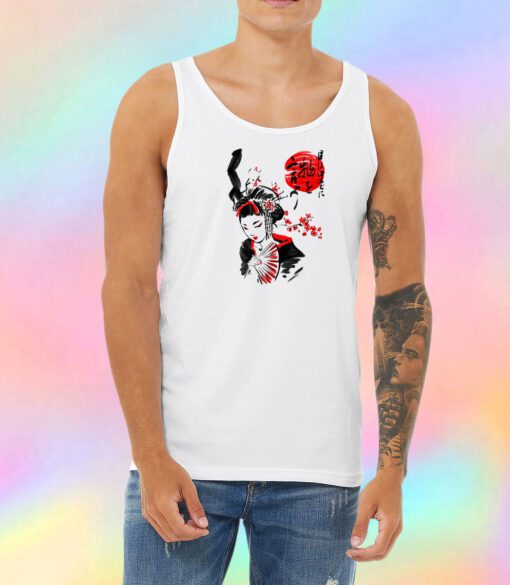 Geisha Unisex Tank Top