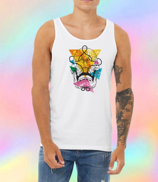 Geometry Skull Unisex Tank Top