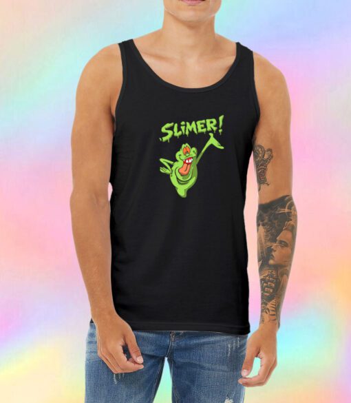 Ghostbusters Slimer Hungry Vintage Unisex Tank Top