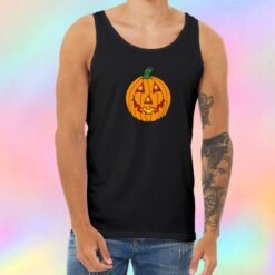 Glowing Happy Jack O Lantern Unisex Tank Top