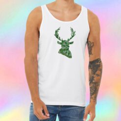 Green Mandala Deer Unisex Tank Top