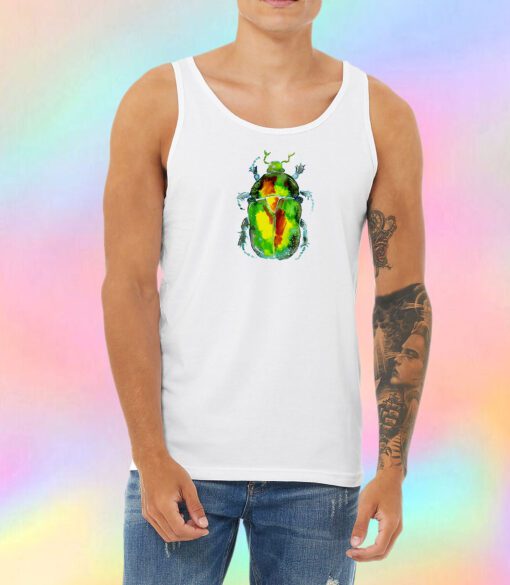 Green Rose Chafer Unisex Tank Top