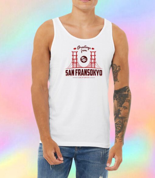 Greetings from San Fransokyo Unisex Tank Top