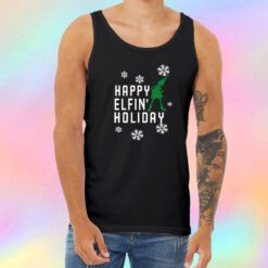 Happy Elfin Holiday Unisex Tank Top