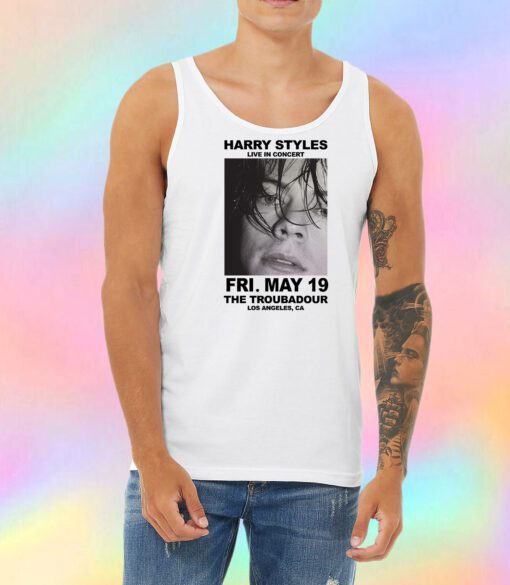 Harry Styles Live in Concert The Troubadour Unisex Tank Top