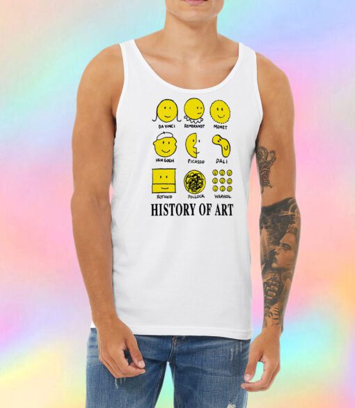 History of Art Smiley Face Unisex Tank Top