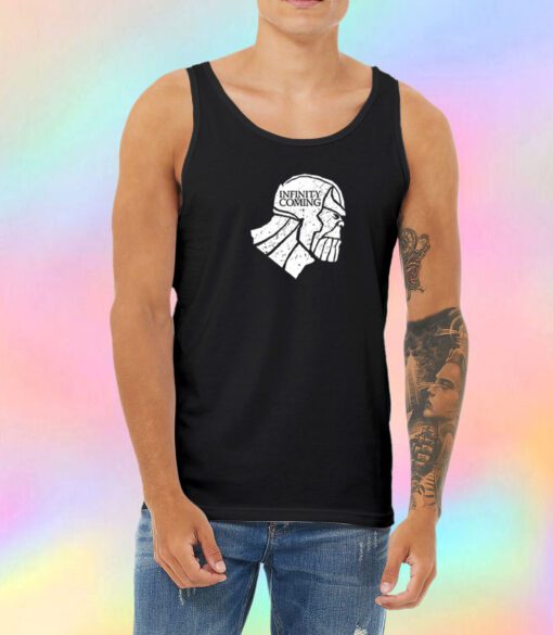Infinity is coming White Unisex Tank Top