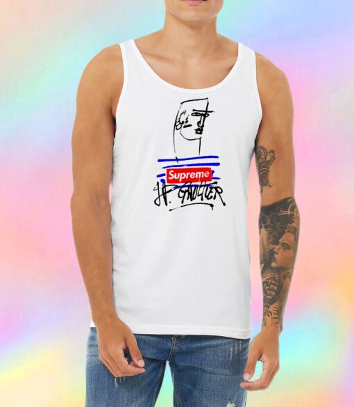 Jean Paul Gaultier White Unisex Tank Top