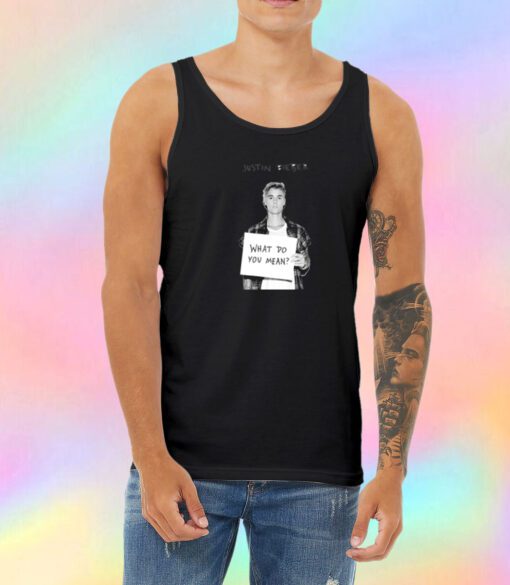 Justin Bieber What Do You Mean Unisex Tank Top