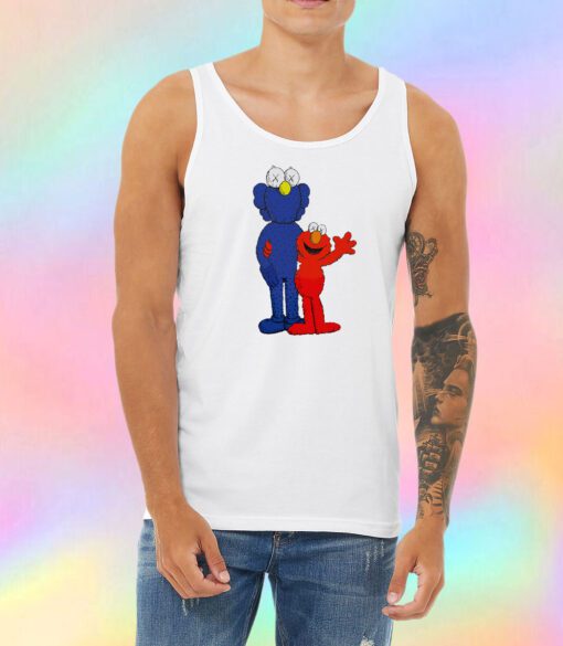 KAWS x Uniqlo x Sesame Street BFF Elmo Unisex Tank Top