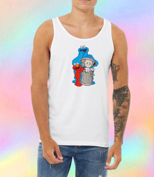 Kaws X Sesame Street Collab Unisex Tank Top