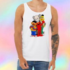 Kaws X Sesame Street Family Collab Unisex Tank Top