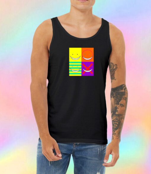 Koro Sensei faces Unisex Tank Top