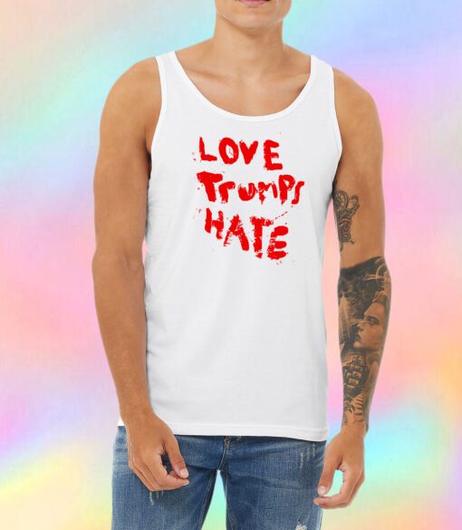 Lady Gaga Love Trumps Hate Unisex Tank Top