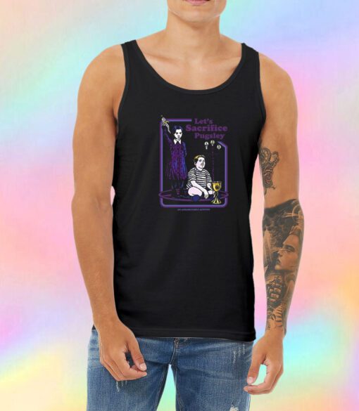 Lets Sacrifice Pugsley The Addams Family Unisex Tank Top