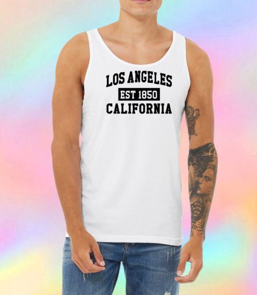 Los Angeles California Est 1850 Popular LA Unisex Tank Top