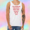 Los Angeles Yokohama New York London Unisex Tank Top