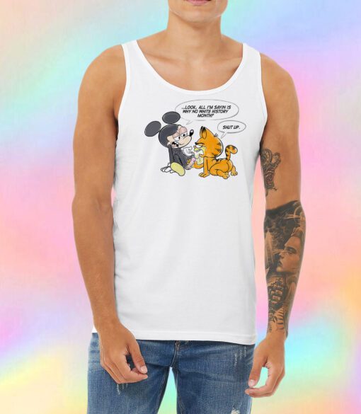 Mickey Mouse Fuck Off Garfield Unisex Tank Top