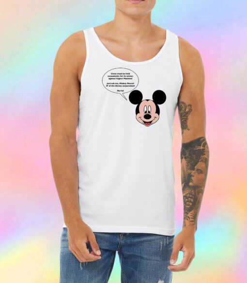 Mickey Mouse Just Ask Me Unisex Tank Top