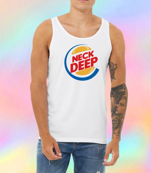 Neck Deep Burger King Unisex Tank Top