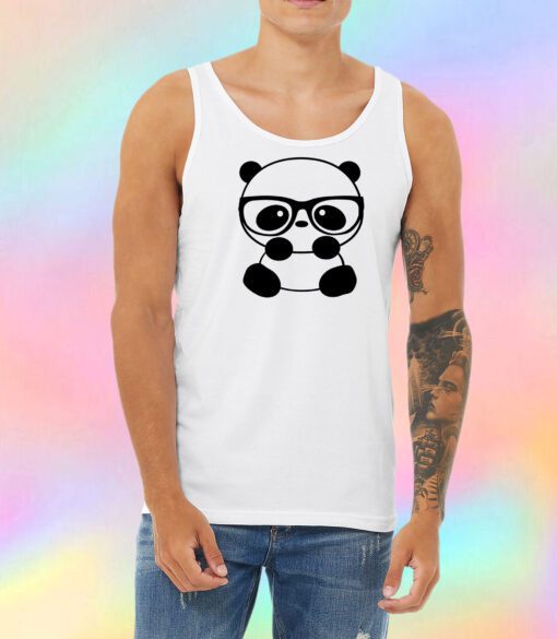 Nerd Panda Unisex Tank Top