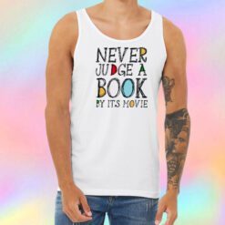 Never judge a book Unisex Tank Top