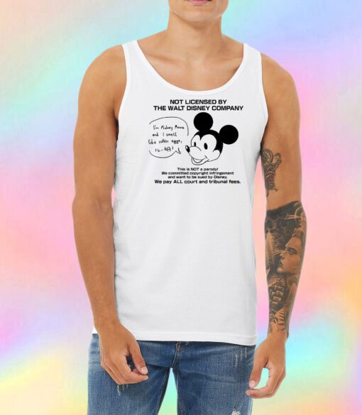 Not Licensed By The Walt Disney Company Unisex Tank Top