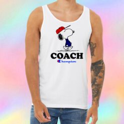 Peanuts Snoopy Coach Champion Unisex Tank Top