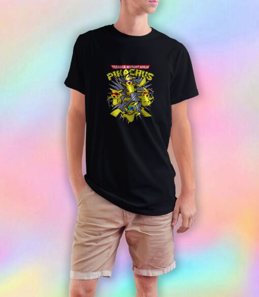 Pikachu Ninja Turtle Mutan T Shirt