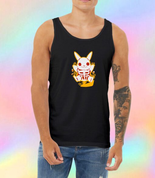 Pokemon Pikachu Skeleton Unisex Tank Top