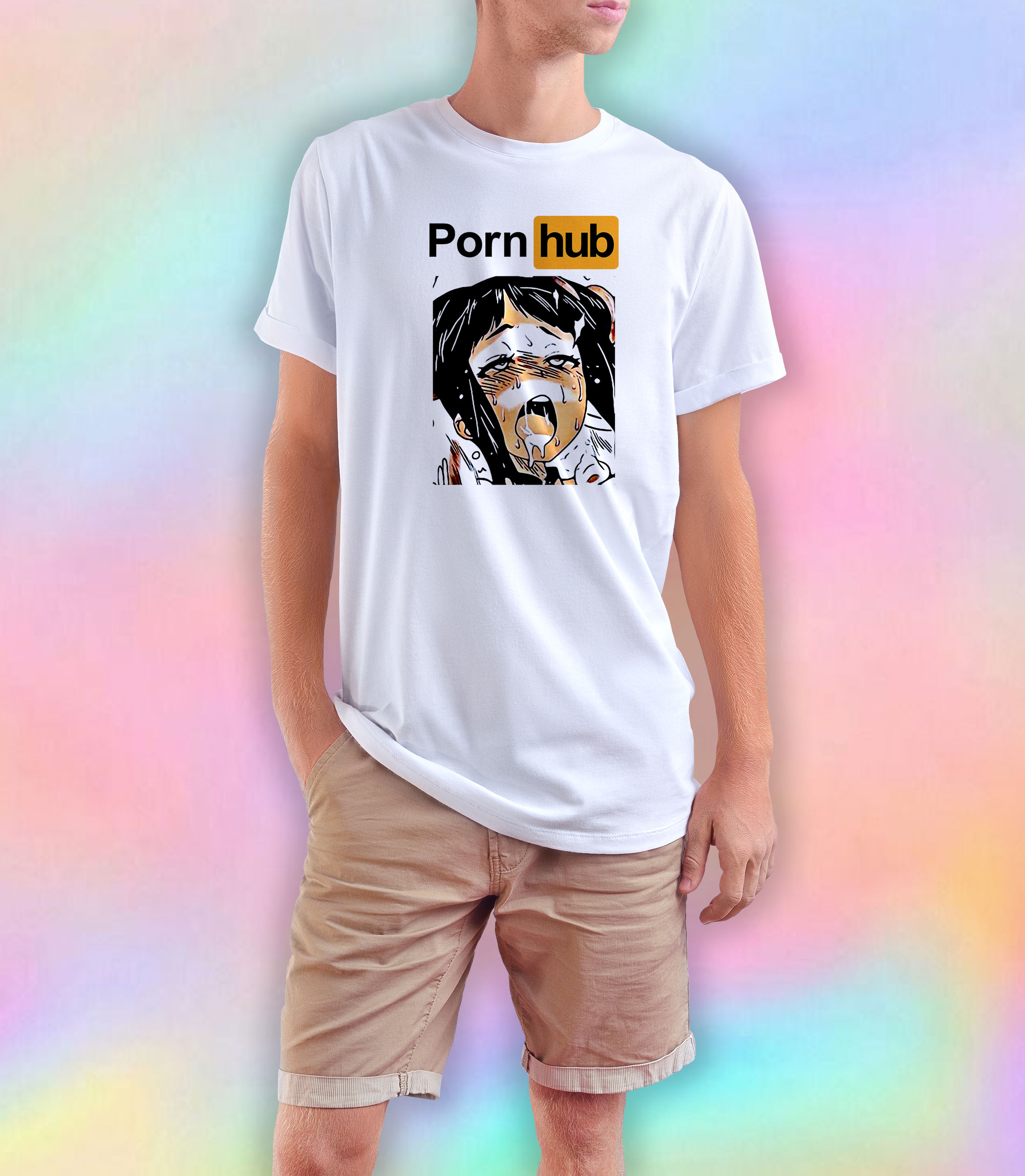 Pornhub Anime Girl Ahegao Japan T-Shirt On Sale 