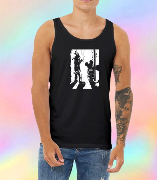 Punk Rock Goofy and Mickey Unisex Tank Top