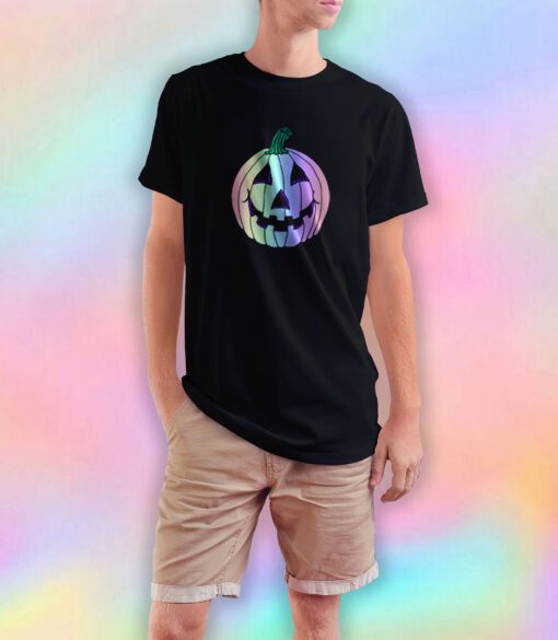 Rainbow Pastel Jack O Lantern T Shirt