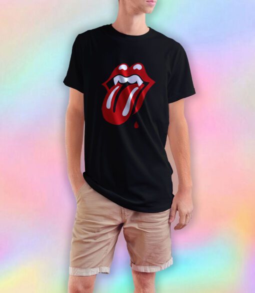 Rolling Stones Vampire Logo T Shirt