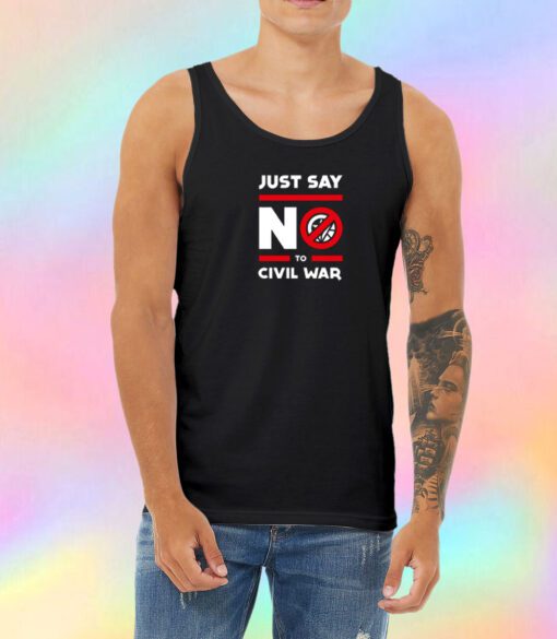 Say No to Civil War Unisex Tank Top