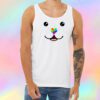 Smiling Pet with Heart Nose Unisex Tank Top