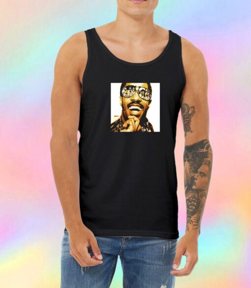 Stevie Wonder Out Of Sight With Spectacles Unisex Tank Top