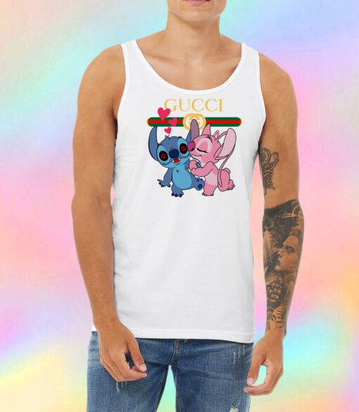 Stitch Angel Kiss Gucci Unisex Tank Top