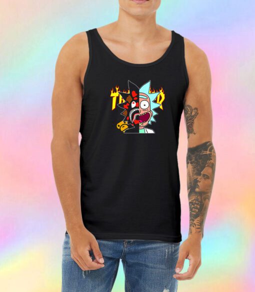 Thrasher Bape Rick Morty Unisex Tank Top