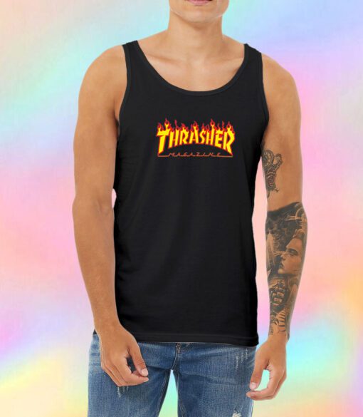 Thrasher Flame Magazine Unisex Tank Top