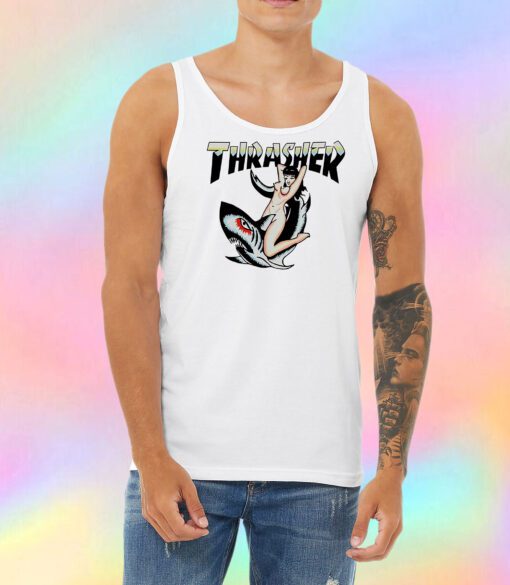 Thrasher Shark Tattoo Unisex Tank Top