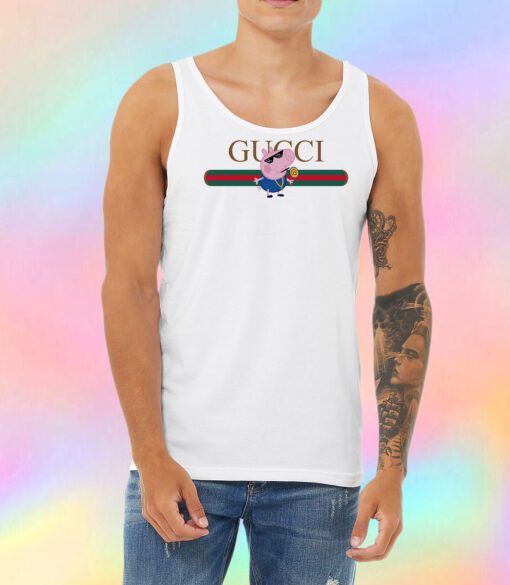 Thug Life Peppa Pig Parody Unisex Tank Top